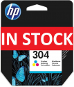 HP 304 Colour Original Ink Cartridge HP304 N9K05AE