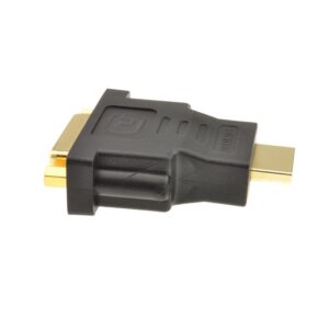 DVI-D Female 24+1 Socket to HDMI Plug Adapter Converter GOLD
