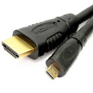 Micro D HDMI High Speed Cable to HDMI for Tablets & Cameras 1080P