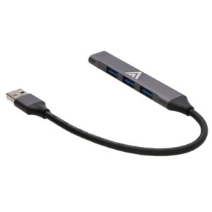 USB 3.0 Ultra Slim 4 Port Hub - Type A to 1 USB 3.0 + 3 x USB 2.0 - Metal Shell