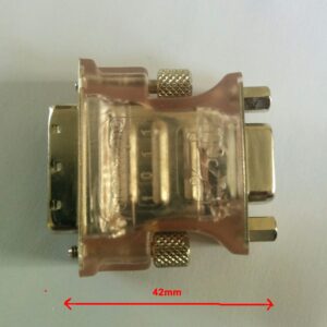 Compact DVI-I to VGA Adaptor only 42mm long