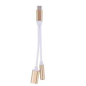 2 in 1 Type-C to 3.5mm Jack Adapter and USB Charging Cable