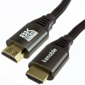Ultra HDMI 2.1 TV Lead HDR 8K 60Hz 4K 120Hz 48Gbps eARC Dolby VRR Cable 5m Black