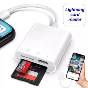 Lightning To SD/TF Card Reader Adapter For iPad, Macbook Pro Air 13