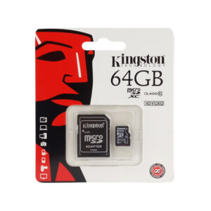 Kingston 64GB Micro SDHC Class 10 Flash Card With Adaptor