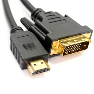 DVI-D 24+1pin Male to HDMI Digital Video Cable Lead GOLD 3m