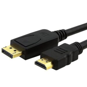 DisplayPort Plug to HDMI Male Plug Display/Monitor/TV Cable 1m