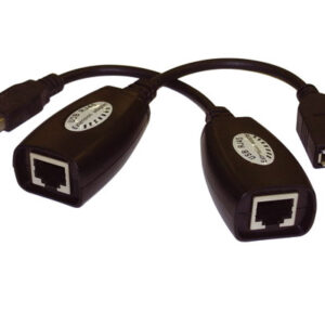 USB 2.0 Extender over Data RJ45 Ethernet Cat5e/Cat6 Cable 45m