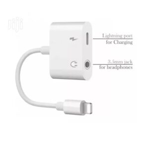 APPLE 2in1 Adapter Splitter Audio Earphone AUX Charger