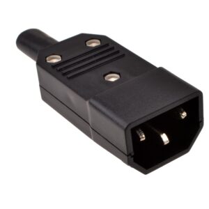 Rewirable IEC Shrouded 3 Pin C14 AC 250V 5A Plug for 0.75mm2 Cable