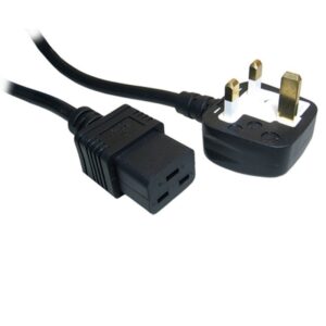 UK Mains C19 Uninterrupted Power Supply UPS/Server Mains Power Cable 2m