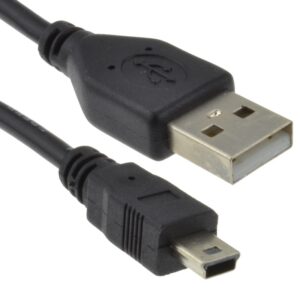 USB 2.0 24AWG Hi-Speed A to MINI-B 5 pin Cable Power & Data Lead 1.8m