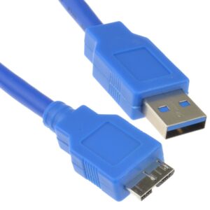 USB 3.0 SuperSpeed A Male to 10 pin Micro B Male Cable BLUE 1.5m