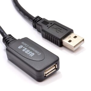USB 2.0 Hi-Speed Active Repeater Extension Cable A Plug to A Socket Lead 10m