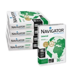 Navigator A4 Office Paper Premium Quality 80gsm [500 Sheets] NAVA480 Box of 5 reams