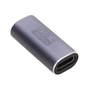 USB4 40 Coupler Adapter Sockets 40Gbps USB-C Female to Female