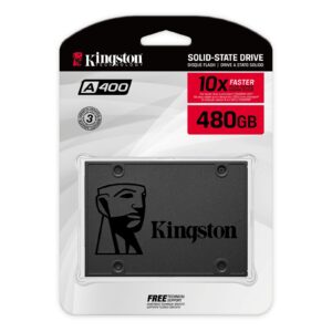 Kingston A400 (SA400S37/480G) 480GB, 2.5 Inch SSD, SATA 3 Interface, Read 500MB/s, Write 450MB/s