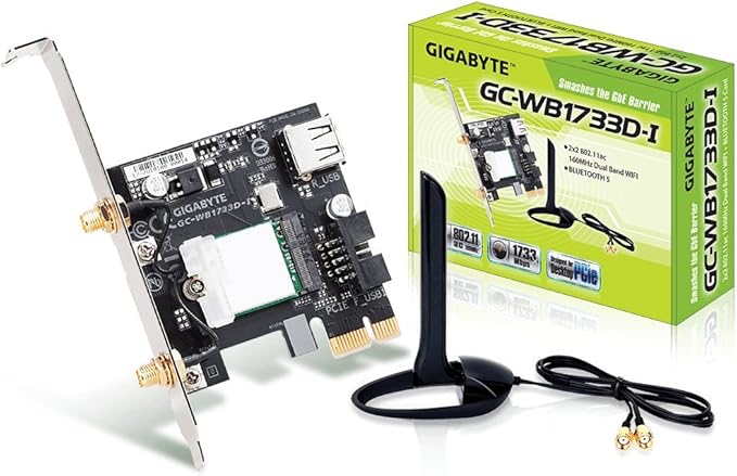 Gigabyte GC-WB1733D-I PCIe expansion card WI-FI & Bluetooth