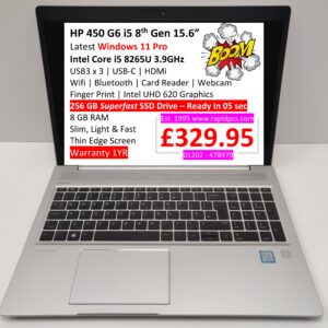 HP 450 G6 i5 8265U 8gb 256gb