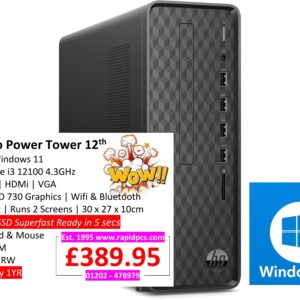 HP Slim S01-pF2012na i3 12100 8gb 256gb