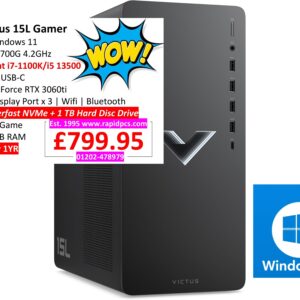 HP Victus 15L Gamer Ryzen 7 5700G 32gb 1tb