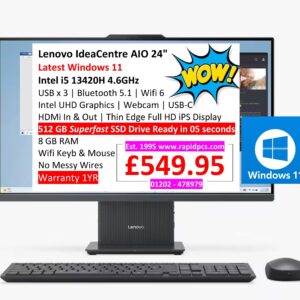 Lenovo IdeaCentre AIO i5 13420H 8gb 512gb 24 AiO