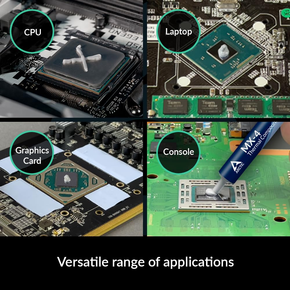 ARCTIC MX-4 (4 g) - Premium Performance Thermal Paste for all processors (CPU, GPU - PC, PS4, XBOX), very high thermal conductivity, long durability, safe application, non-conductive, non-capacitive - Image 2