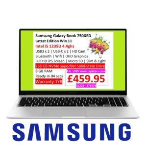 Samsung Galaxy Book 750XED i5 1235U 8gb 256gb