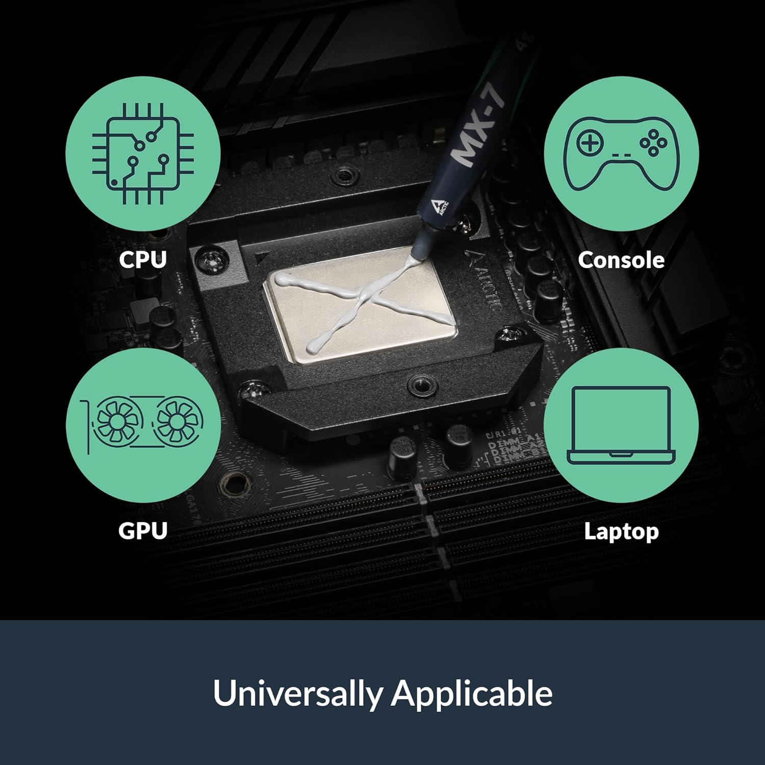 ARCTIC MX-7 (4 g) - Ultimate Performance Thermal Paste for CPUs, Consoles, Graphics Cards, Laptops, Processors, Very High Thermal Conductivity, Long Durability, Non-Conductive, Non-Capacitive - Image 2