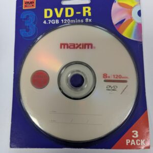 3 Pack Maxim DVD-R 8x 4.7gb