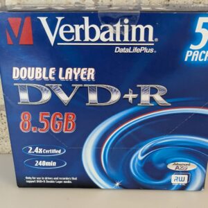 Verbatim DVD+R Double Layer 8.5GB 5 Pack