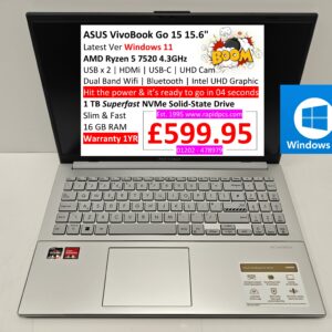 ASUS VivoBook Go E1504F Ryzen 5 7520 16gb 1tb