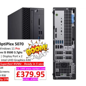 OptiPlex 5070 i5 9500 8gb 256gb