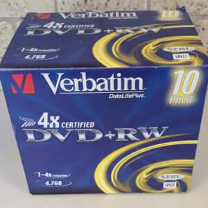 10 x Verbatim DVD+R 4x 4.7gb