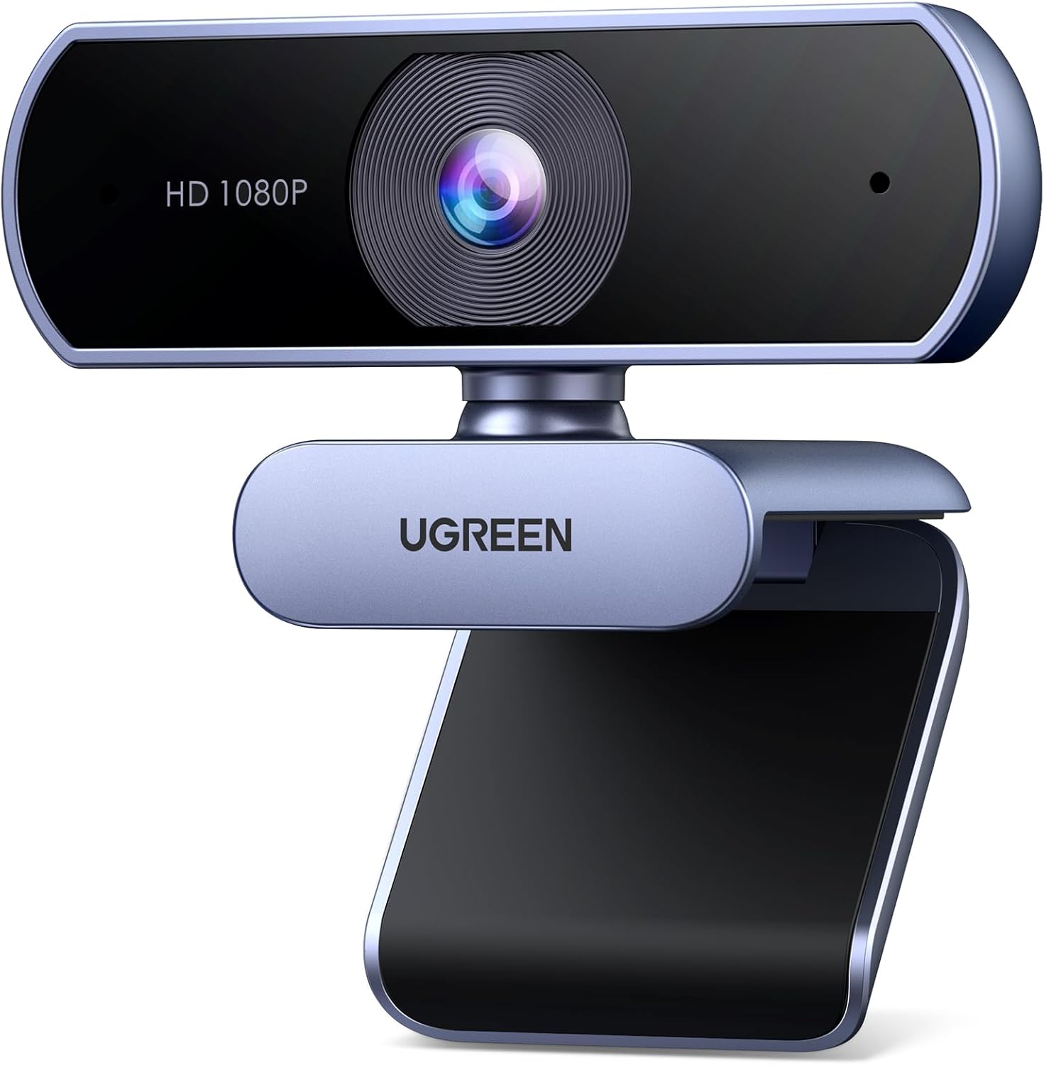 UGREEN 4K/30fps Webcam for PC, Full HD Webcam for Laptop, Clear Stereo Audio Microphone, Auto Light Correction, 70° View Web Cam USB Camera for Live Streaming, Video Calling, Conferences