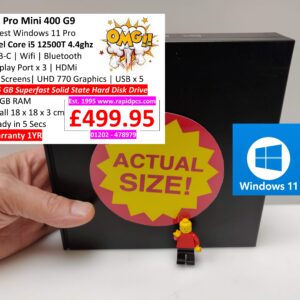 HP Pro Mini 400 G9 Mini i5 12500T 16gb 256gb Windows 11