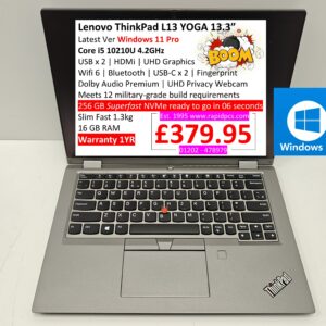 Lenovo ThinkPad L13 i5 10210U 16gb 256gb 13.3 YOGA