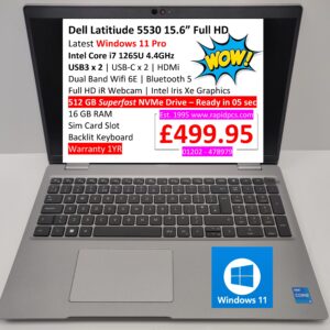 Dell Latitiude 5530 i7 1265U 16gb 512gb