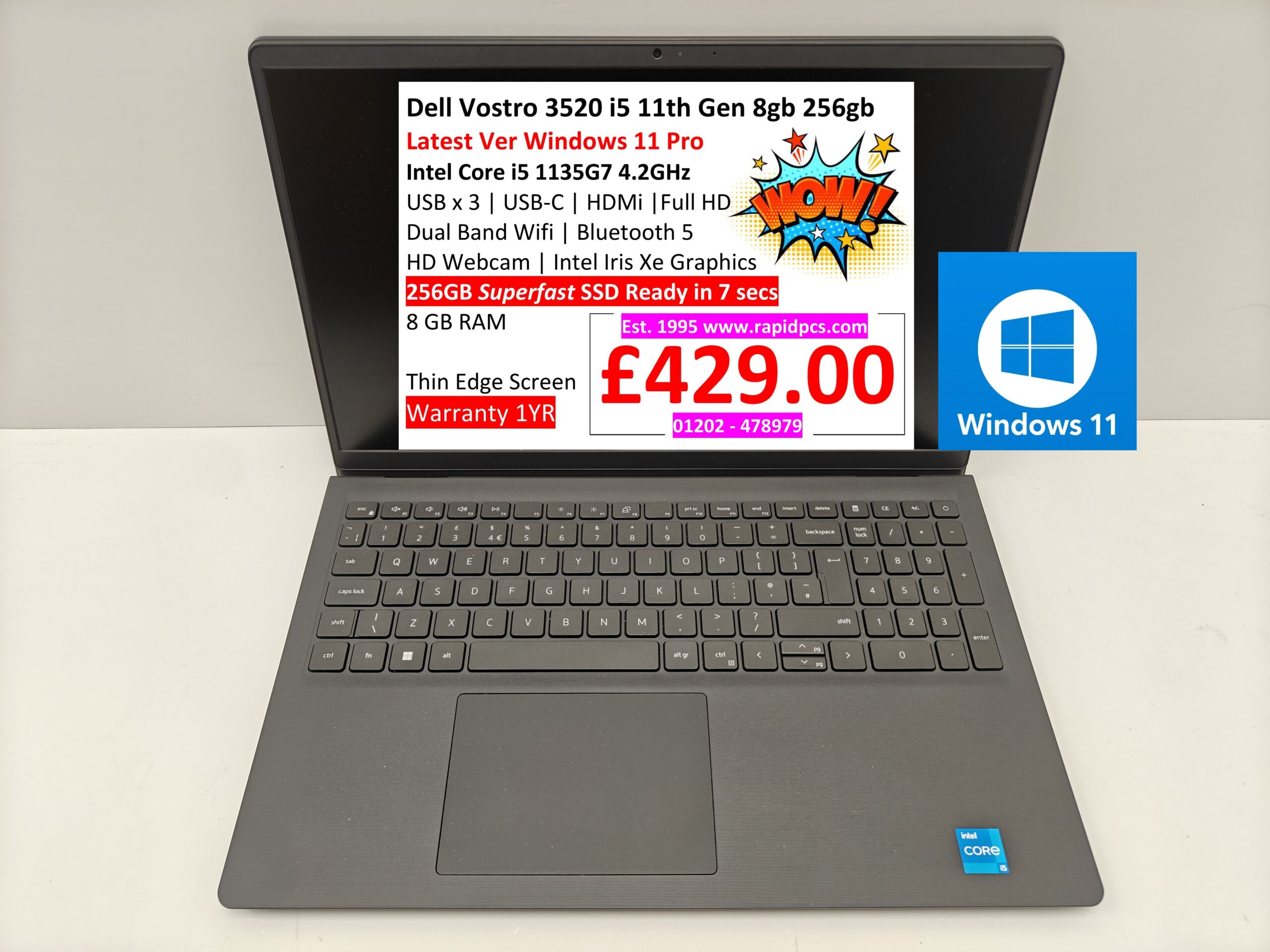 Dell Vostro 3520 i5 1135G7 8gb 256gb