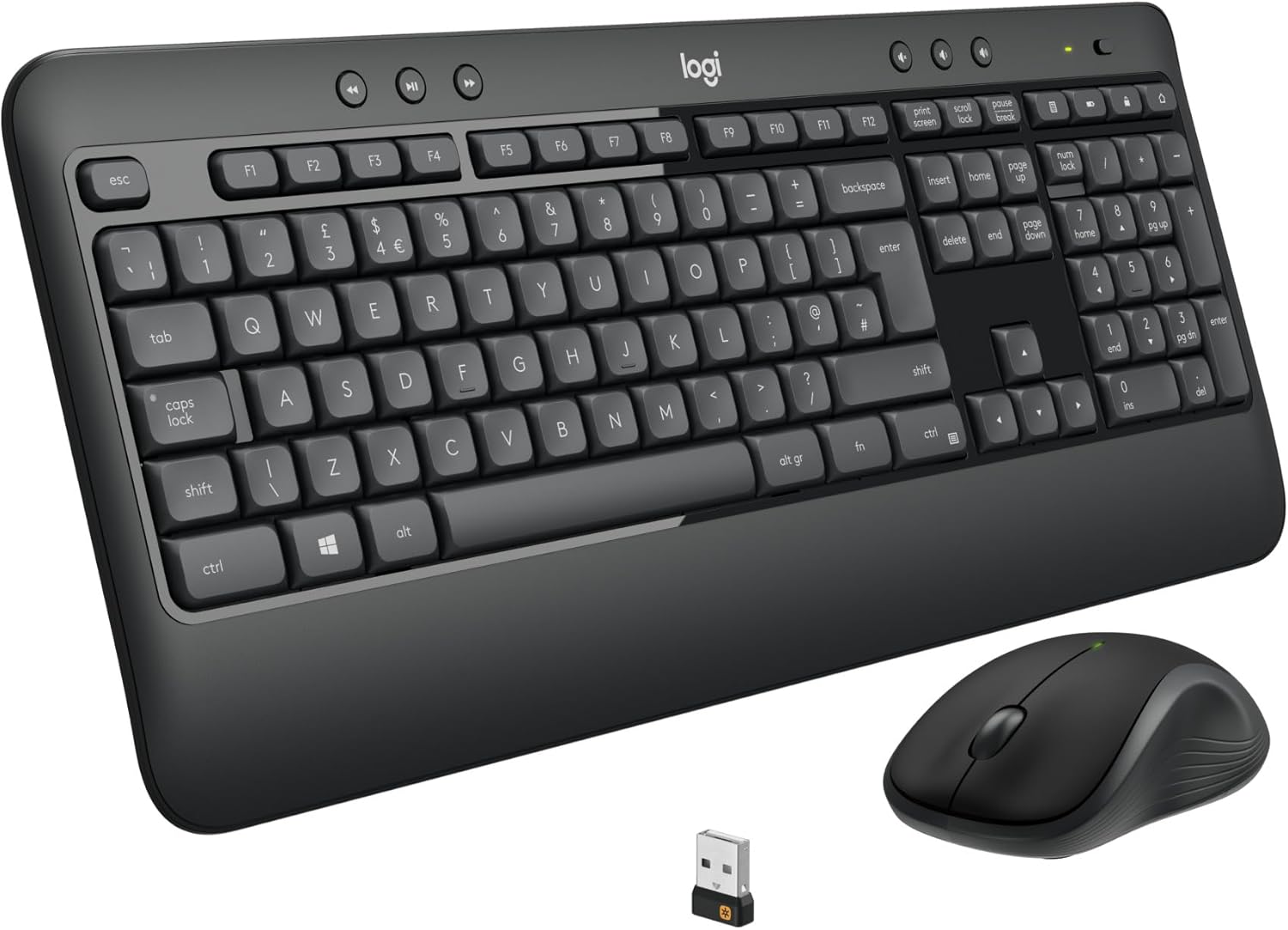 Logitech MK540 Advanced Wireless Keyboard and Mouse Combo - UK QWERTY